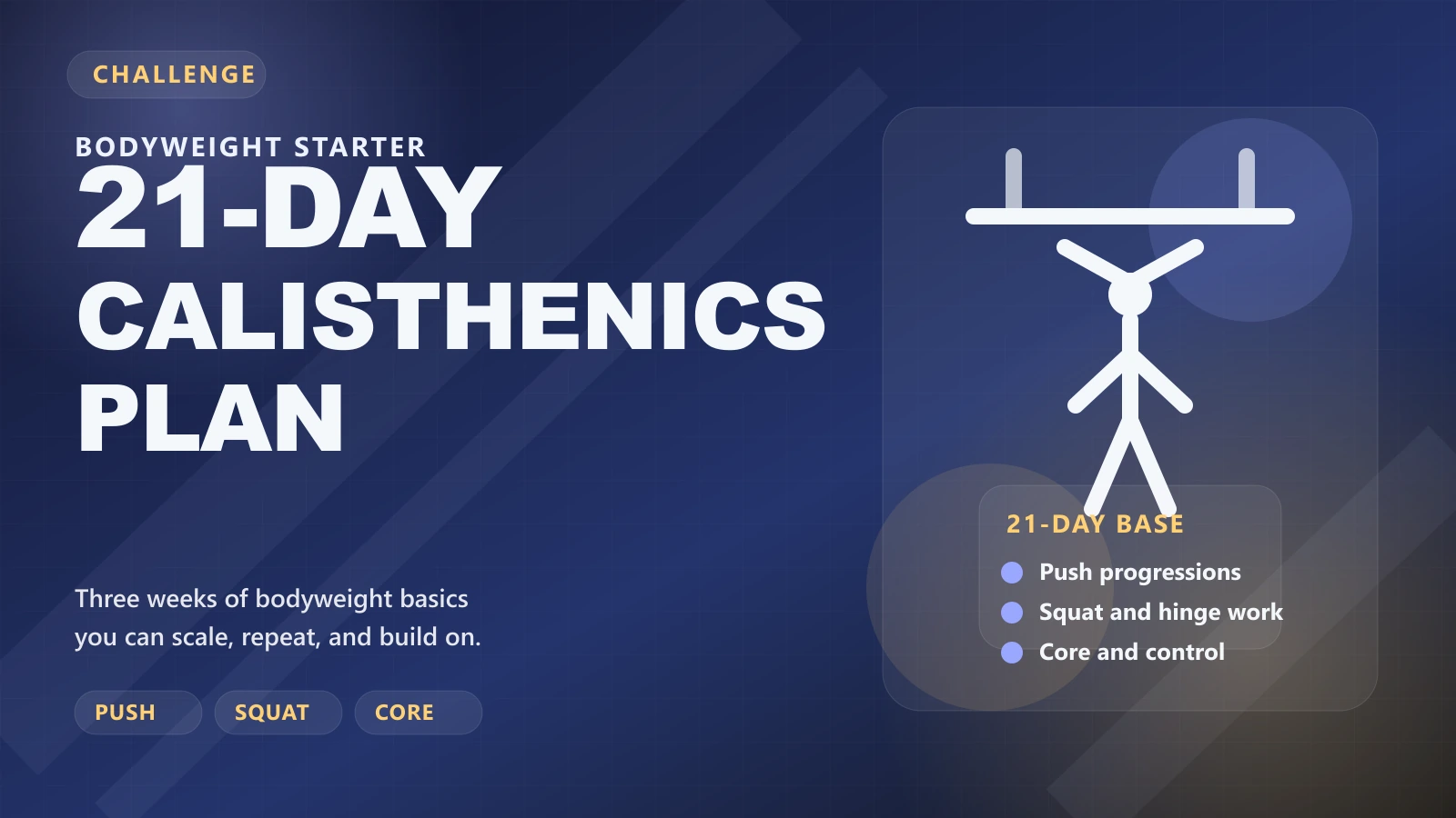 21-Day Calisthenics Workout Plan for Beginners Who Want Control Before Complexity